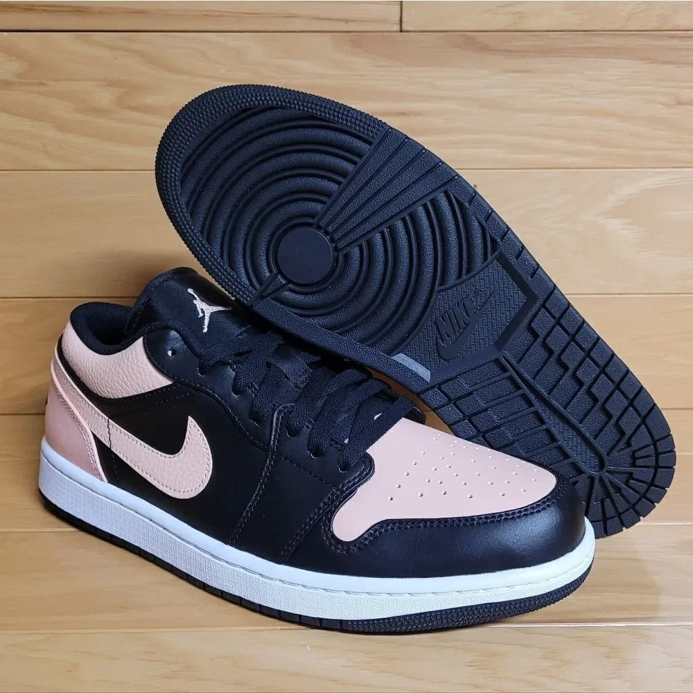 Air Jordan 1 Low Black Artic Orange White Mens Shoe Sneaker 553558-034